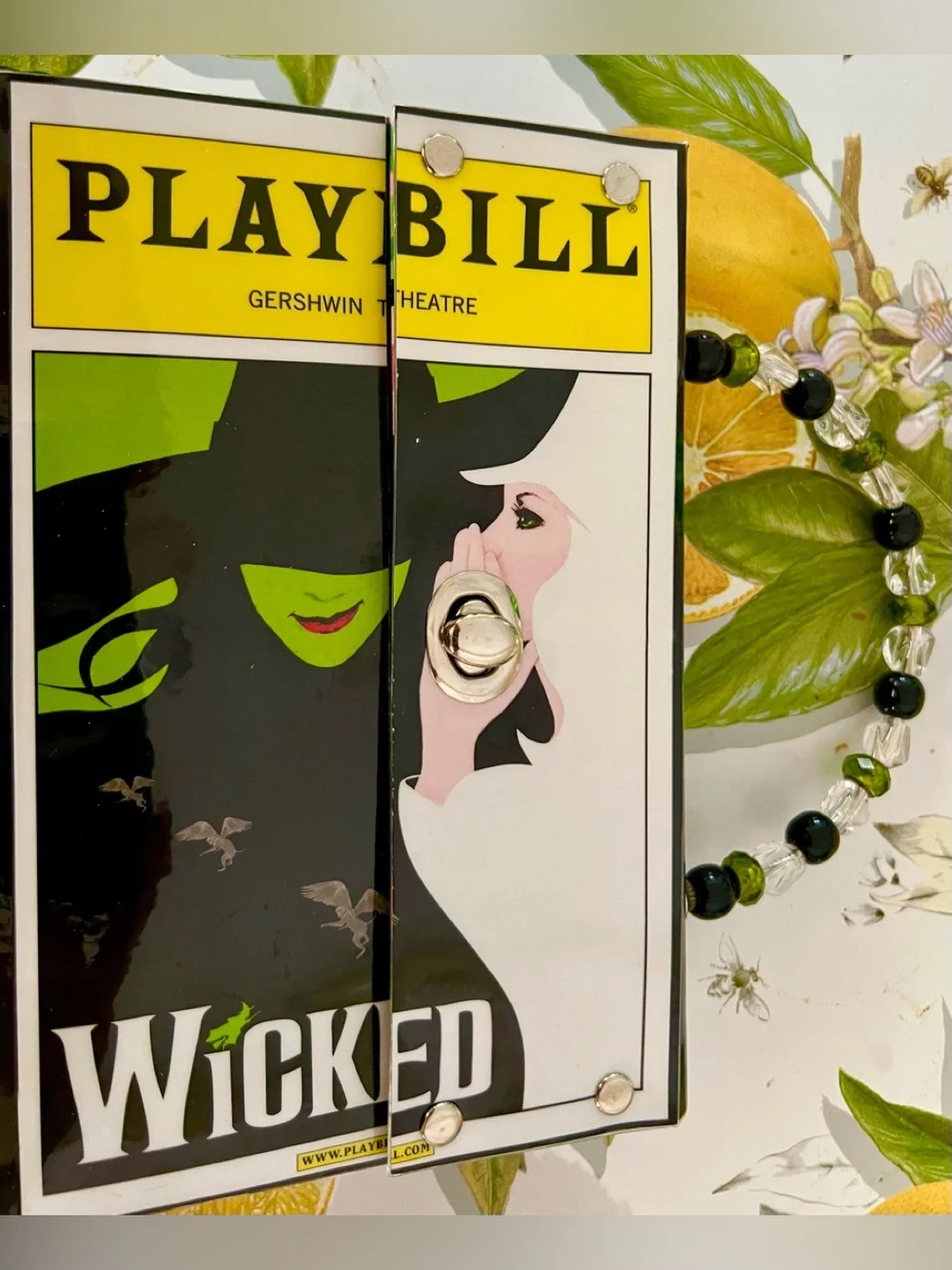 Artistic WICKED THE MUSICAL Playbill Purse Lovely Condition! - Picture 10 of 10